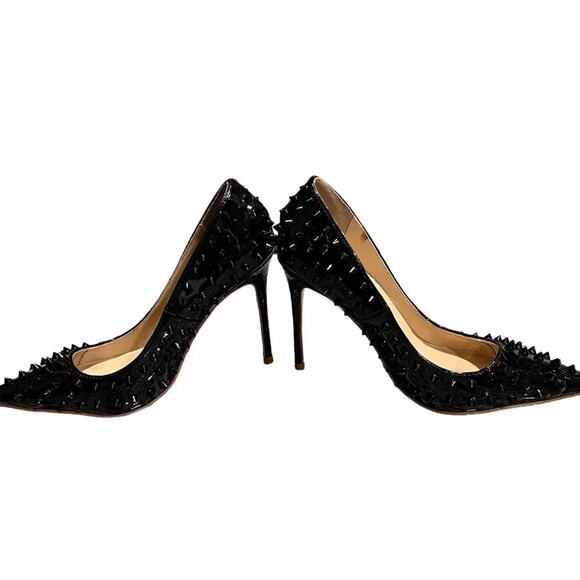 JIU DU  BLACK STILETTOS SIZE 38 (7.5 US) - Picture 6 of 8